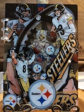 New! NFL A5 Pittsburgh Steelers Acrylic Shaker Notebook